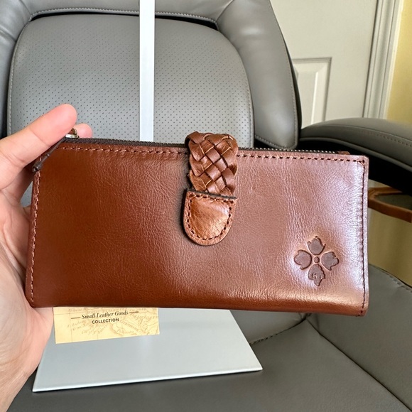 Patricia Nash Vintage Distressed Braided Set: LedraBucketBag & NazariWallet, NWT - Picture 11 of 17